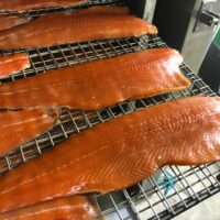 SALMON SMOKING WITH MAURER COOKING AND SMOKING UNITS